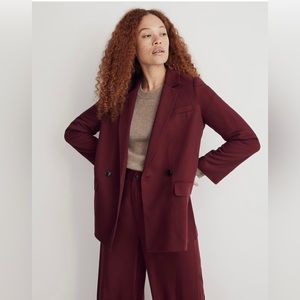 Madewell Drapeweave Caldwell Double-Breasted Blazer